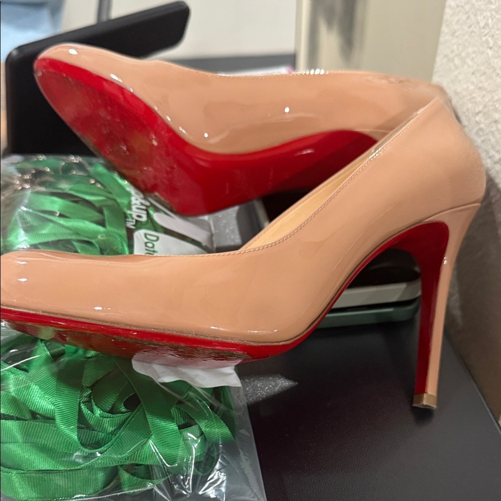 Christian Louboutin Pumppie 85 mm Pumps - Patent calf leather - Blush - Women